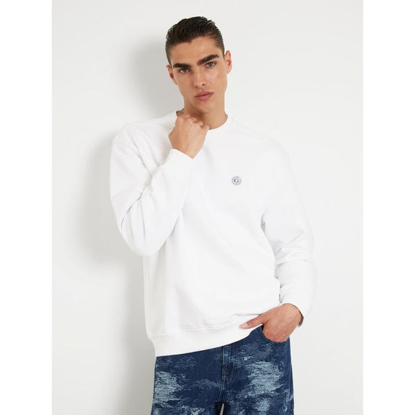 Sweatshirt com emblema logo pequeno Guess