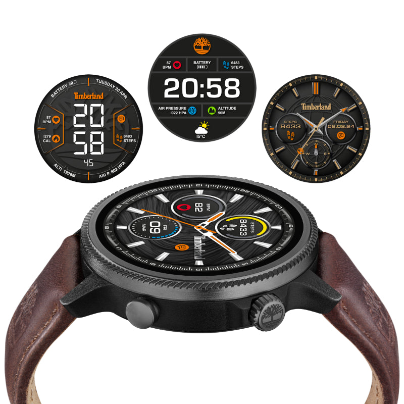 Smartwatch Trail Force Box Timberland Azul e Castanho