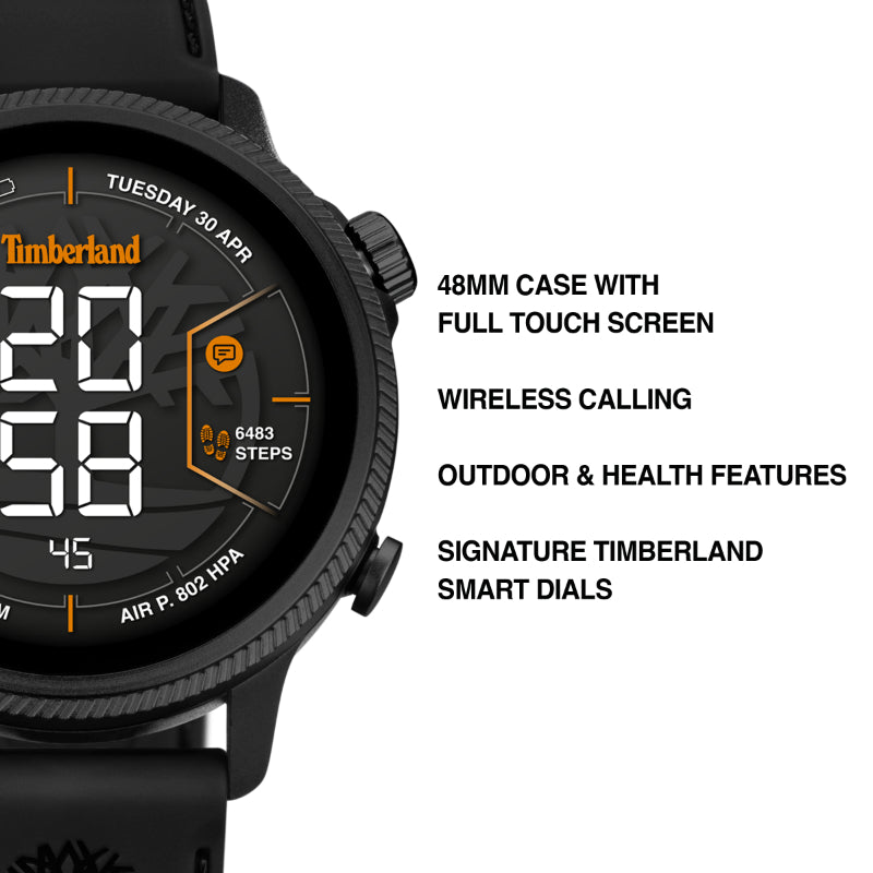 Smartwatch Trail Force Box Timberland Preto e Castanho