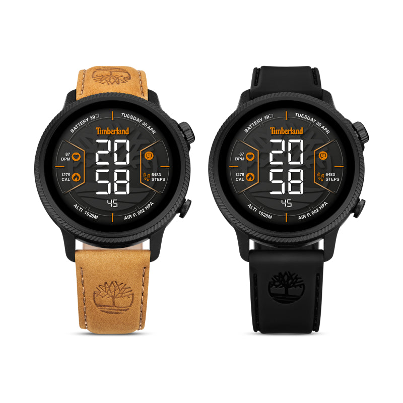 Smartwatch Trail Force Box Timberland Preto e Castanho