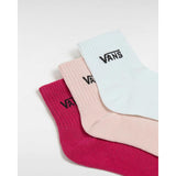 Meias Classic Half Crew (3 pares) Vans Rosa