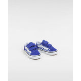 Ténis Old Skool Checkerboard com banda aderente para bebé (1-4 anos) Vans Azul