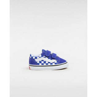 Ténis Old Skool Checkerboard com banda aderente para bebé (1-4 anos) Vans Azul