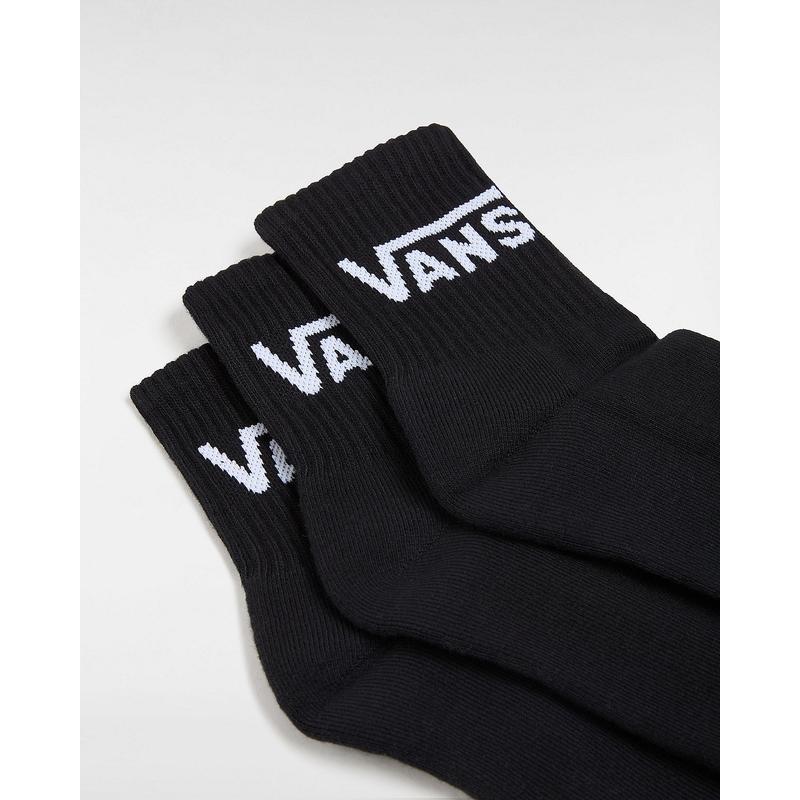 Meias Classic Half Crew (3 pares) Vans Preto