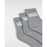 Meias Classic Half Crew (3 pares) Vans Cinzento