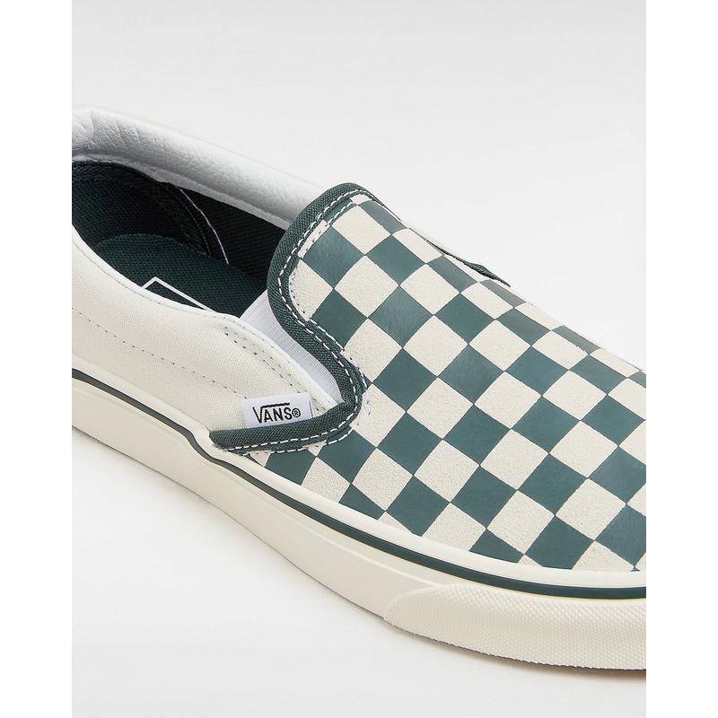 Ténis Classic Slip-On Checkerboard Vans Branco