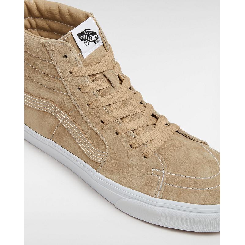 Ténis Sk8-Hi Pig Suede Vans Bege