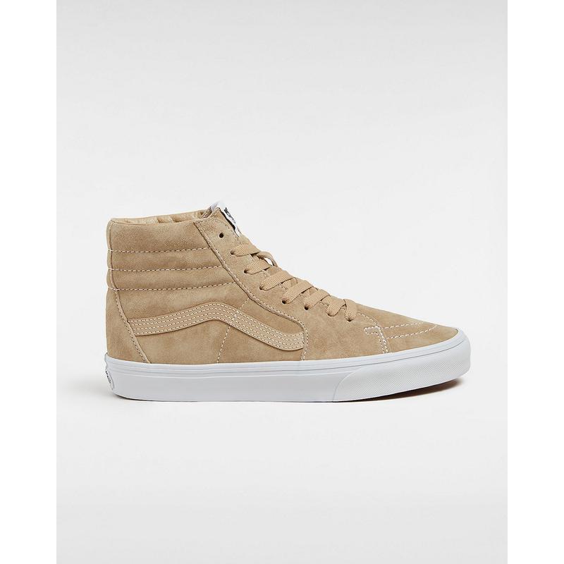 Ténis Sk8-Hi Pig Suede Vans Bege