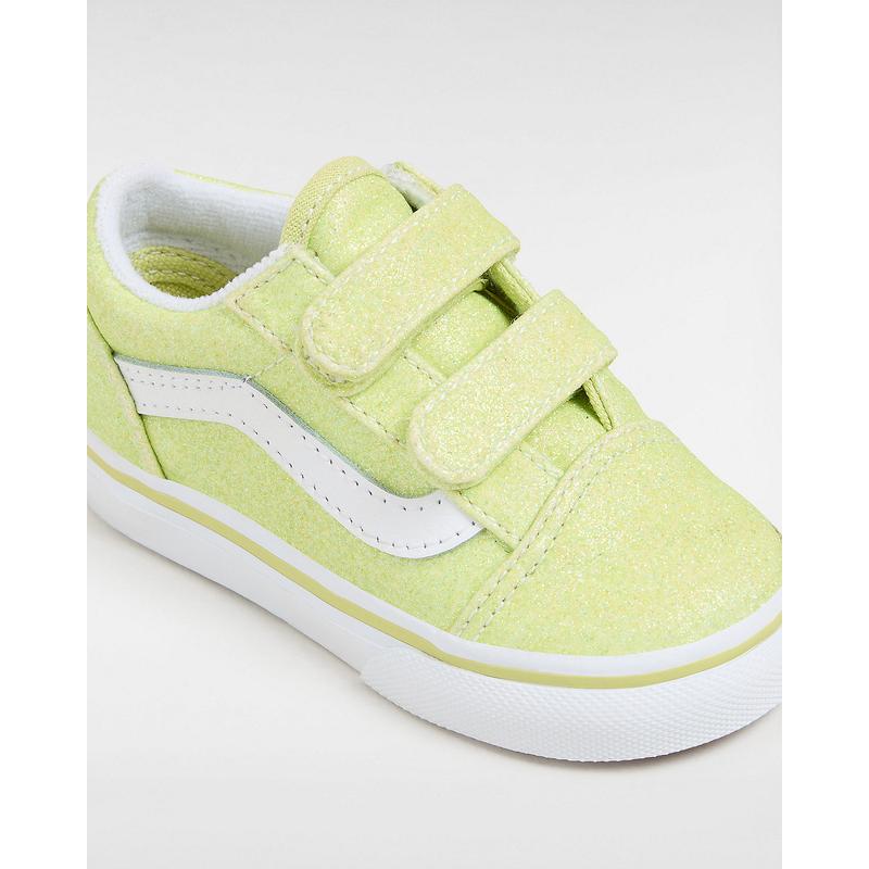 Ténis com banda aderente Old Skool Glitter para bebé (1-4 anos) Vans Amarelo