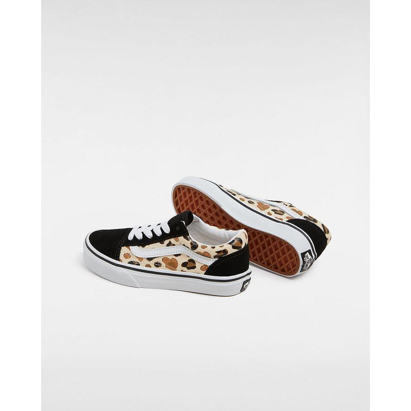 Ténis Old Skool Glitter para criança (4-8 anos) Vans Preto