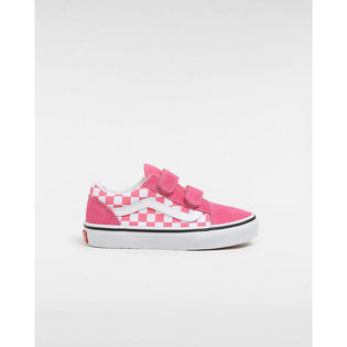 Ténis com banda aderente Old Skool Checkerboard para criança (4-8 anos) Vans Rosa