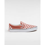 Ténis Classic Slip-On Checkerboard Vans Laranja