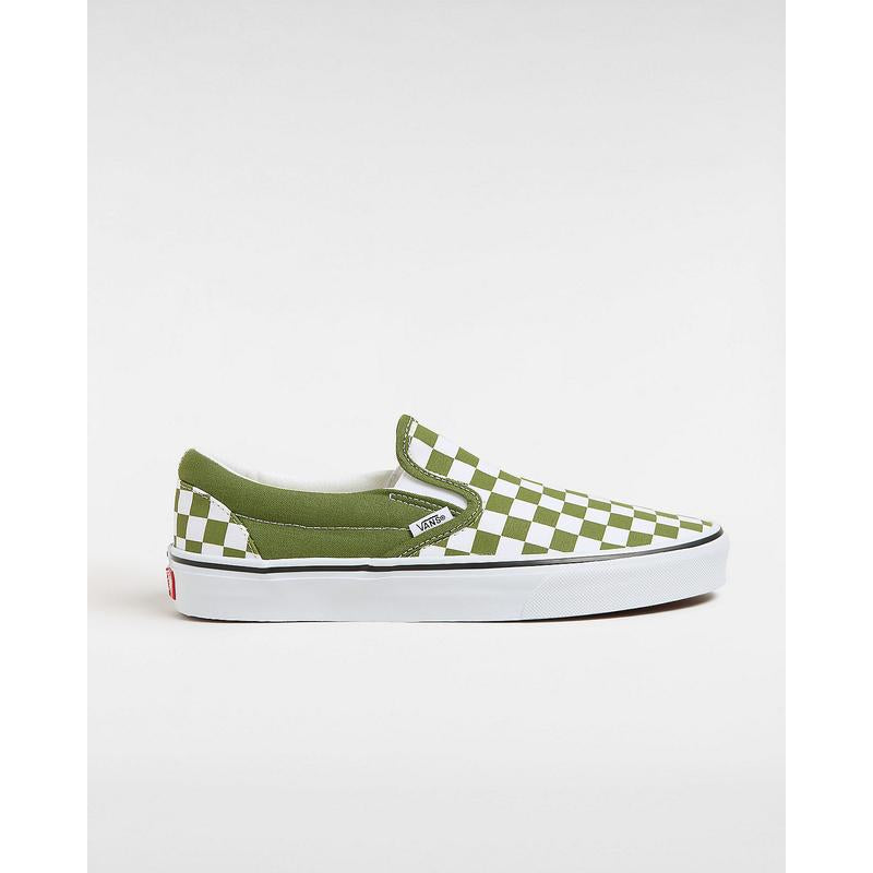 Ténis Classic Slip-On Checkerboard Vans Verde