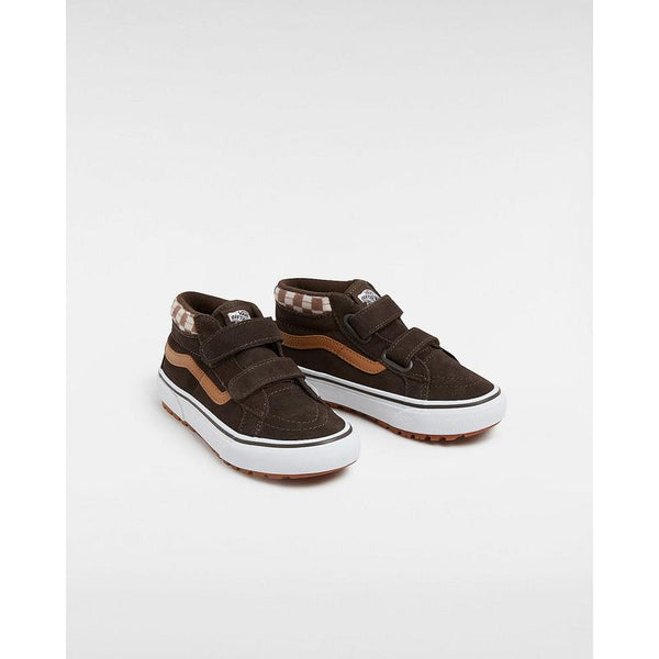 Ténis com banda aderente MTE Sk8-Mid Reissue para criança (4-8 anos) Vans Castanho