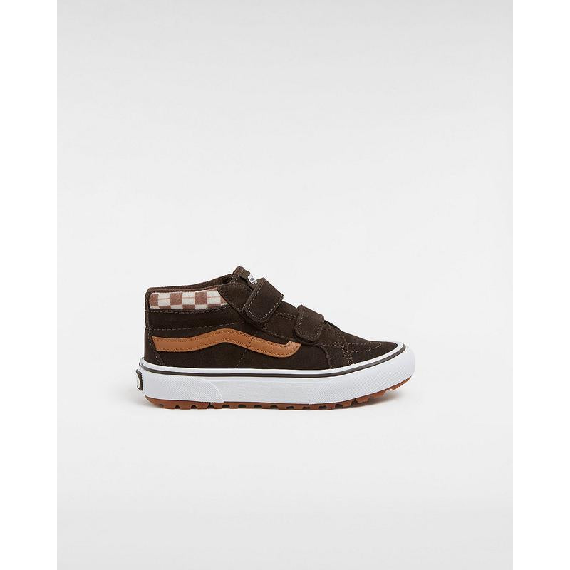 Ténis com banda aderente MTE Sk8-Mid Reissue para criança (4-8 anos) Vans Castanho