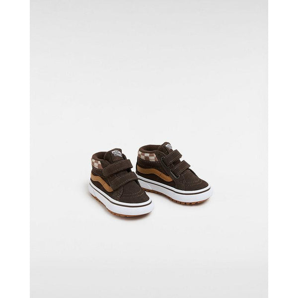 Ténis com banda aderente MTE Sk8-Mid Reissue para bebé (1-4 anos) Vans Castanho