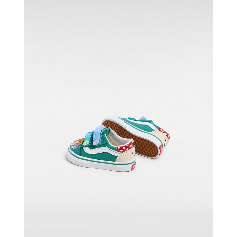 Ténis com banda aderente Old Skool para bebé (1-4 anos) Vans Verde