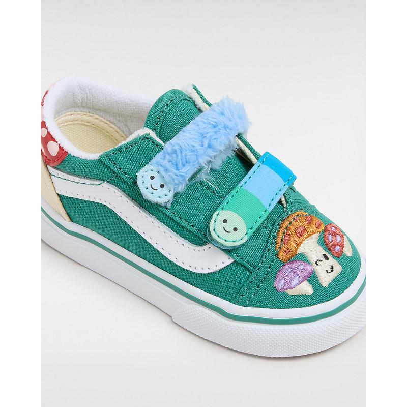 Ténis com banda aderente Old Skool para bebé (1-4 anos) Vans Verde