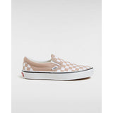 Ténis Classic Slip-On Checkerboard Vans Bege