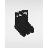 Meias Classic Vans Crew para criança (3 pares) Vans Preto