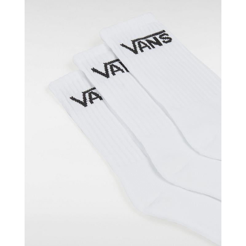 Meias Classic Vans Crew para criança (3 pares) Vans Branco