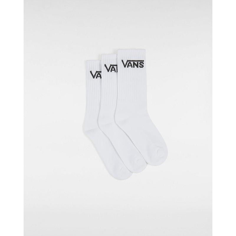 Meias Classic Vans Crew para criança (3 pares) Vans Branco