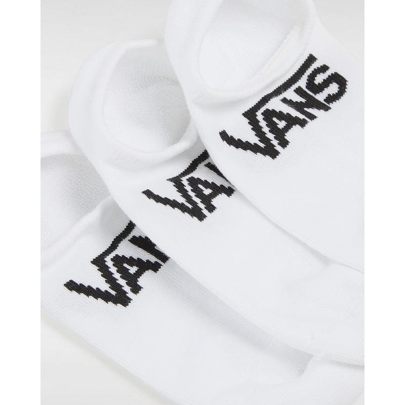 Meias invisíveis Vans Classic Kick para criança (3 pares) Vans Branco