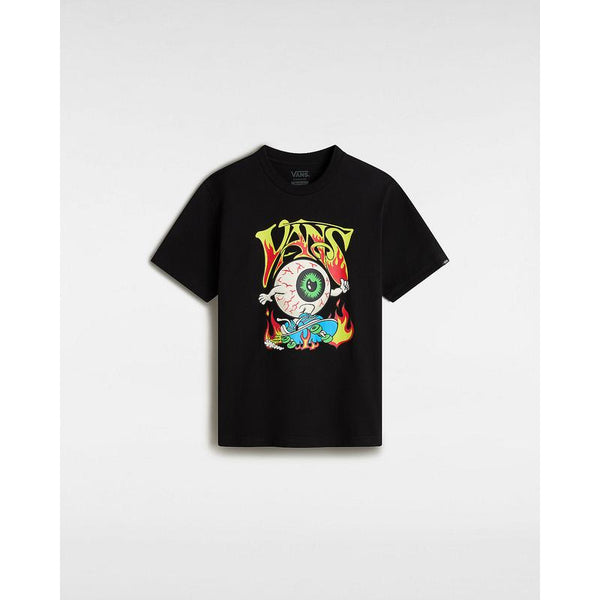 T-shirt Eyeballie para jovem (8-14 anos) Vans Preto
