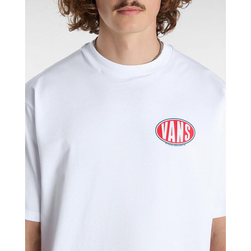 T-shirt Spray On Vans Branco