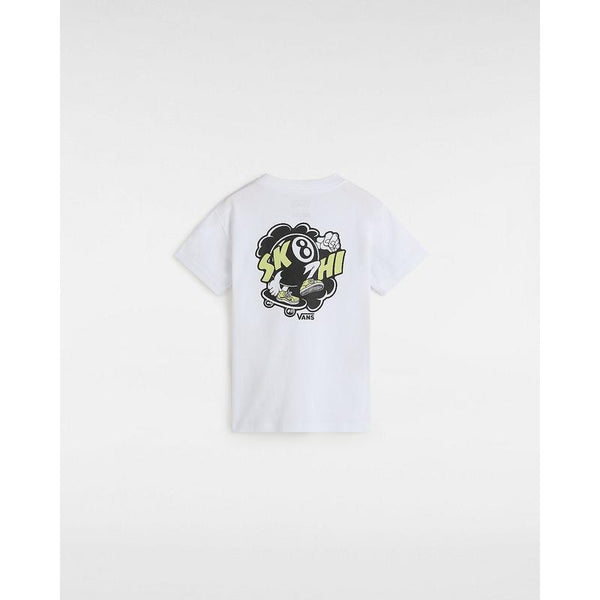 T-shirt Sk8 Hi Ball para criança (8-14 anos) Vans Branco