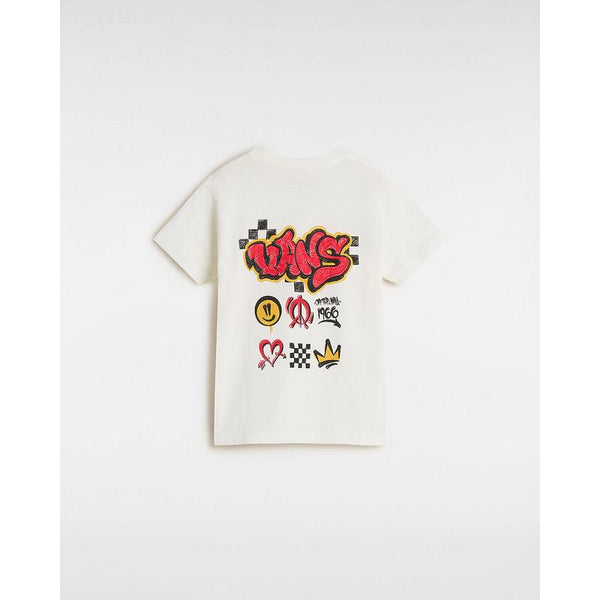 T-shirt Tagged para criança (2-8 anos) Vans Branco