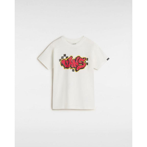 T-shirt Tagged para criança (2-8 anos) Vans Branco