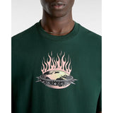 T-shirt Skate Global Dominance Vans Verde