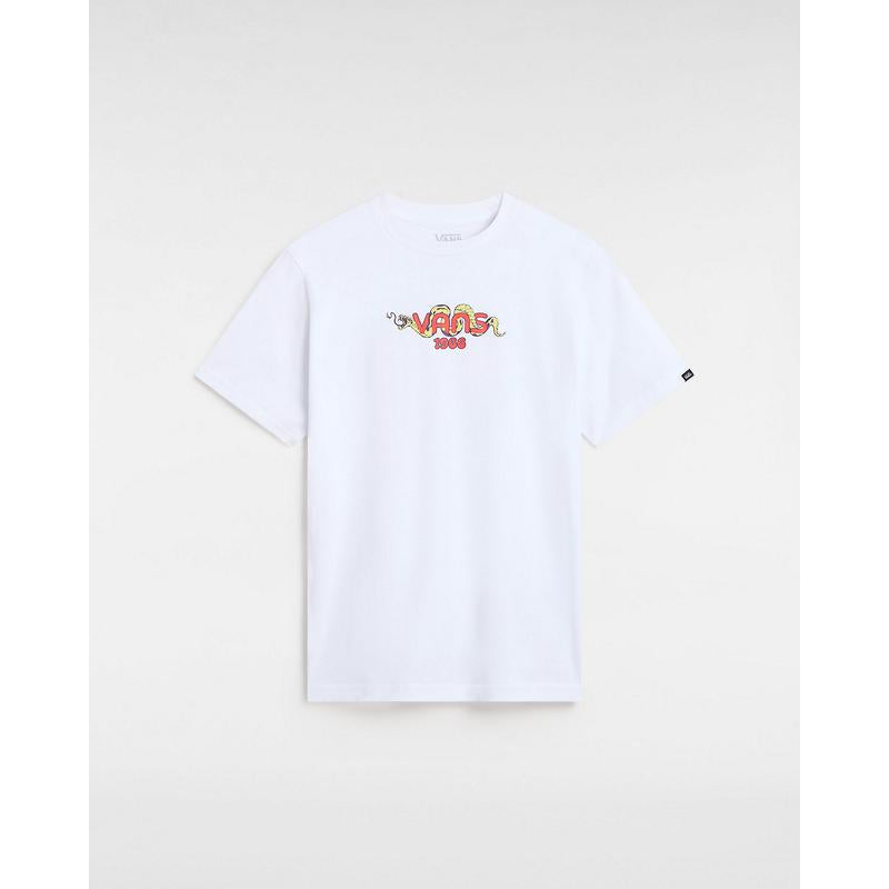 T-shirt Goodness Snakes para criança (8-14 anos) Vans Branco