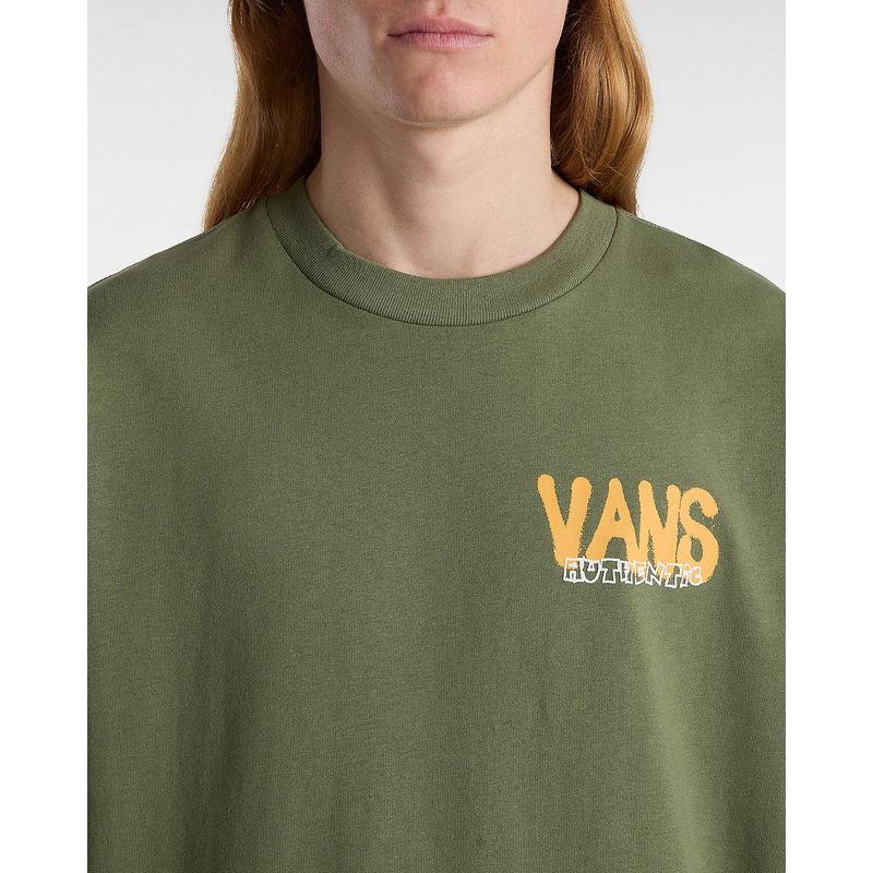 T-shirt Local Pub Spray Loose Fit Vans Verde