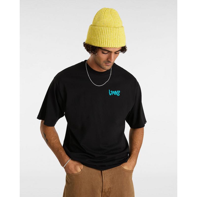 T-shirt V Hand Loose Vans Preto