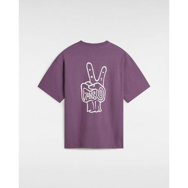 T-shirt V Hand Loose Vans Roxo