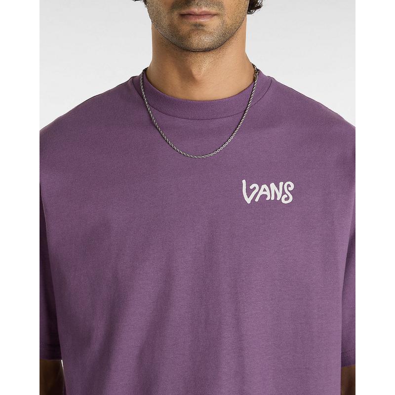 T-shirt V Hand Loose Vans Roxo