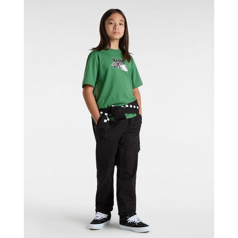 T-shirt Copout para criança (8-14 anos) Vans Verde