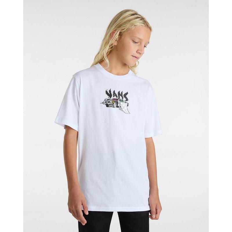 T-shirt Copout para criança (8-14 anos) Vans Branco