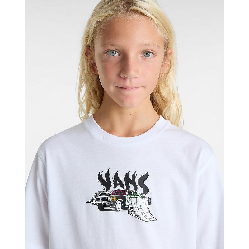 T-shirt Copout para criança (8-14 anos) Vans Branco