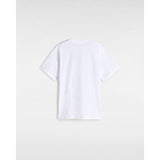 T-shirt Checker Drop para criança (8-14 anos) Vans Branco