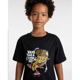 T-shirt Pizza Me para criança (2-8 anos) Vans Preto