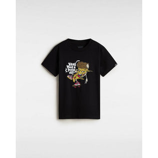 T-shirt Pizza Me para criança (2-8 anos) Vans Preto