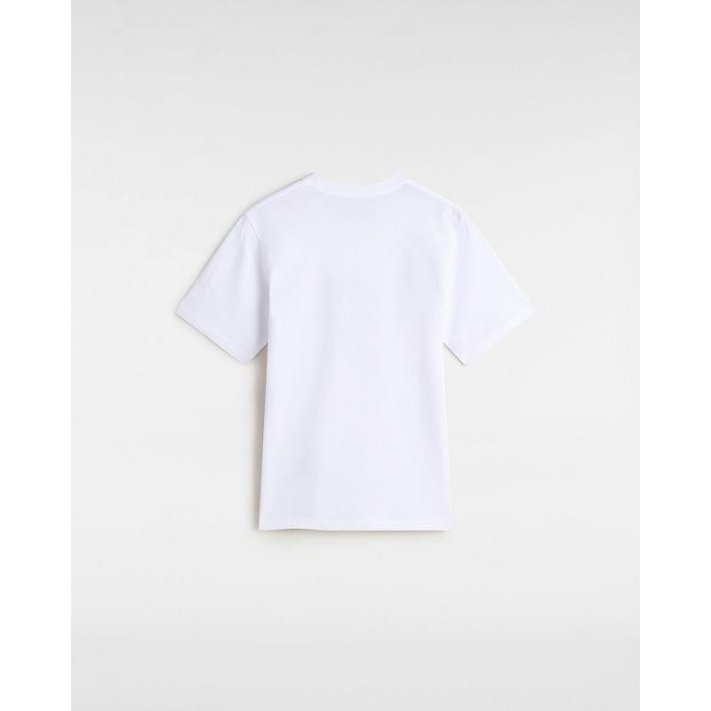 T-shirt Pizza Me para criança (8-14 anos) Vans Branco