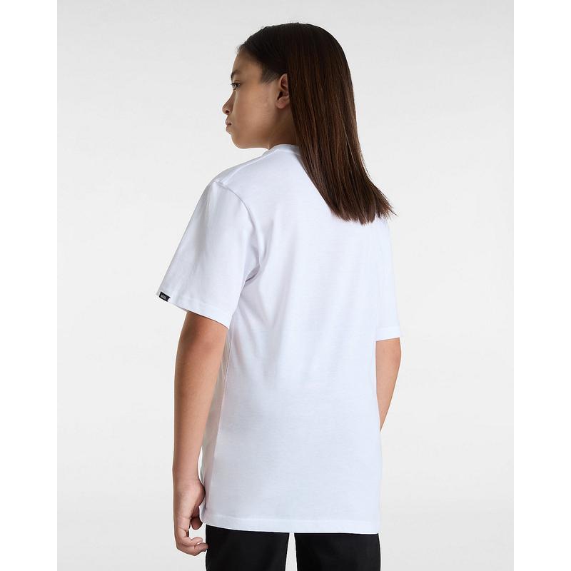 T-shirt Pizza Me para criança (8-14 anos) Vans Branco