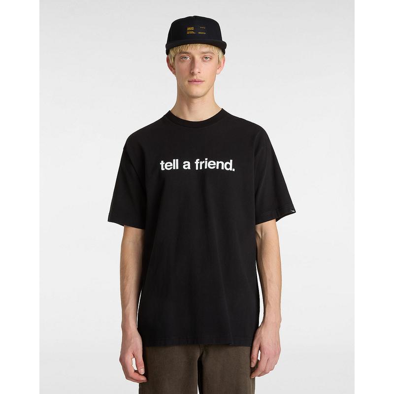 T-shirt Tell a Friend Vans Preto