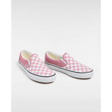 Ténis Classic Slip-On Checkerboard Vans Rosa