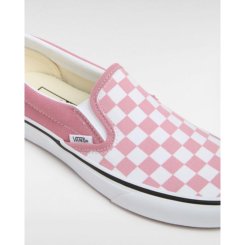 Ténis Classic Slip-On Checkerboard Vans Rosa