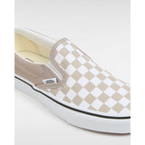 Ténis Classic Slip-On Checkerboard Vans Bege